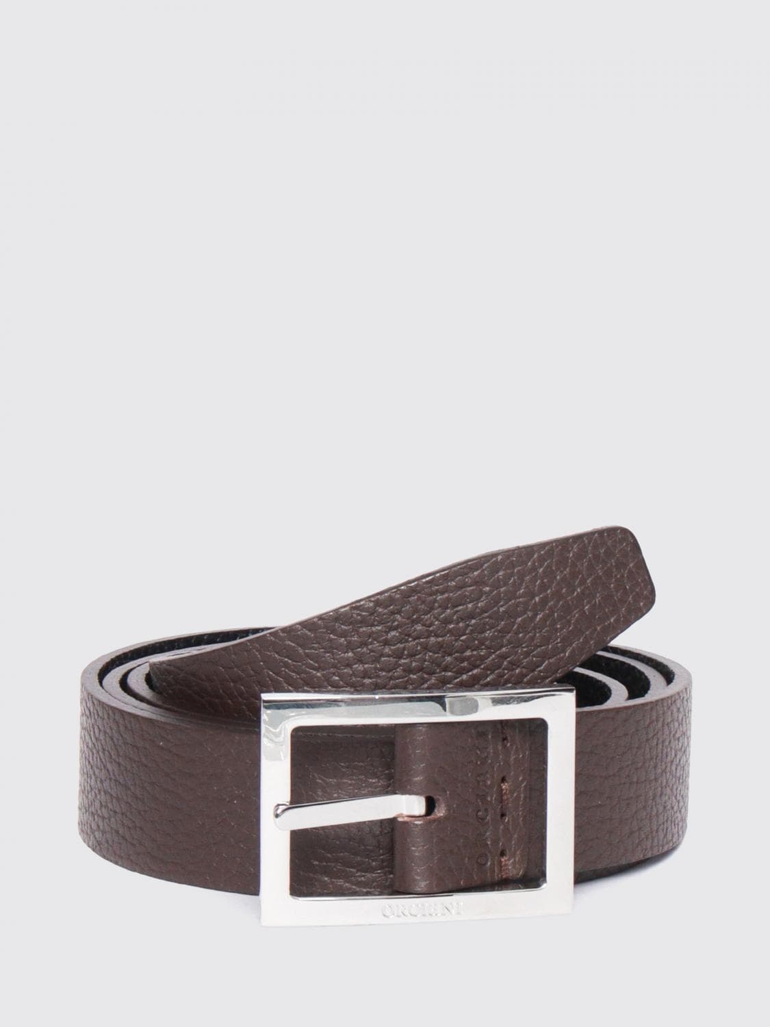 Orciani Hammered Calfskin Leather Belt