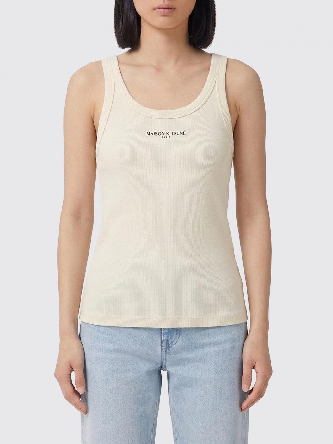 Maison Kitsuné Cotton Top with Logo