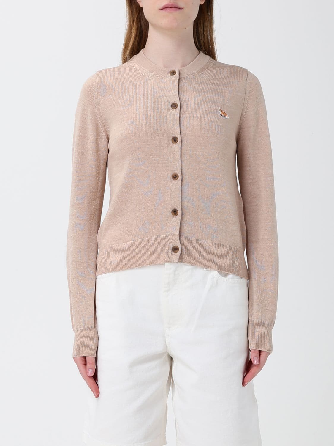 Maison Kitsuné Crew Neck Cardigan