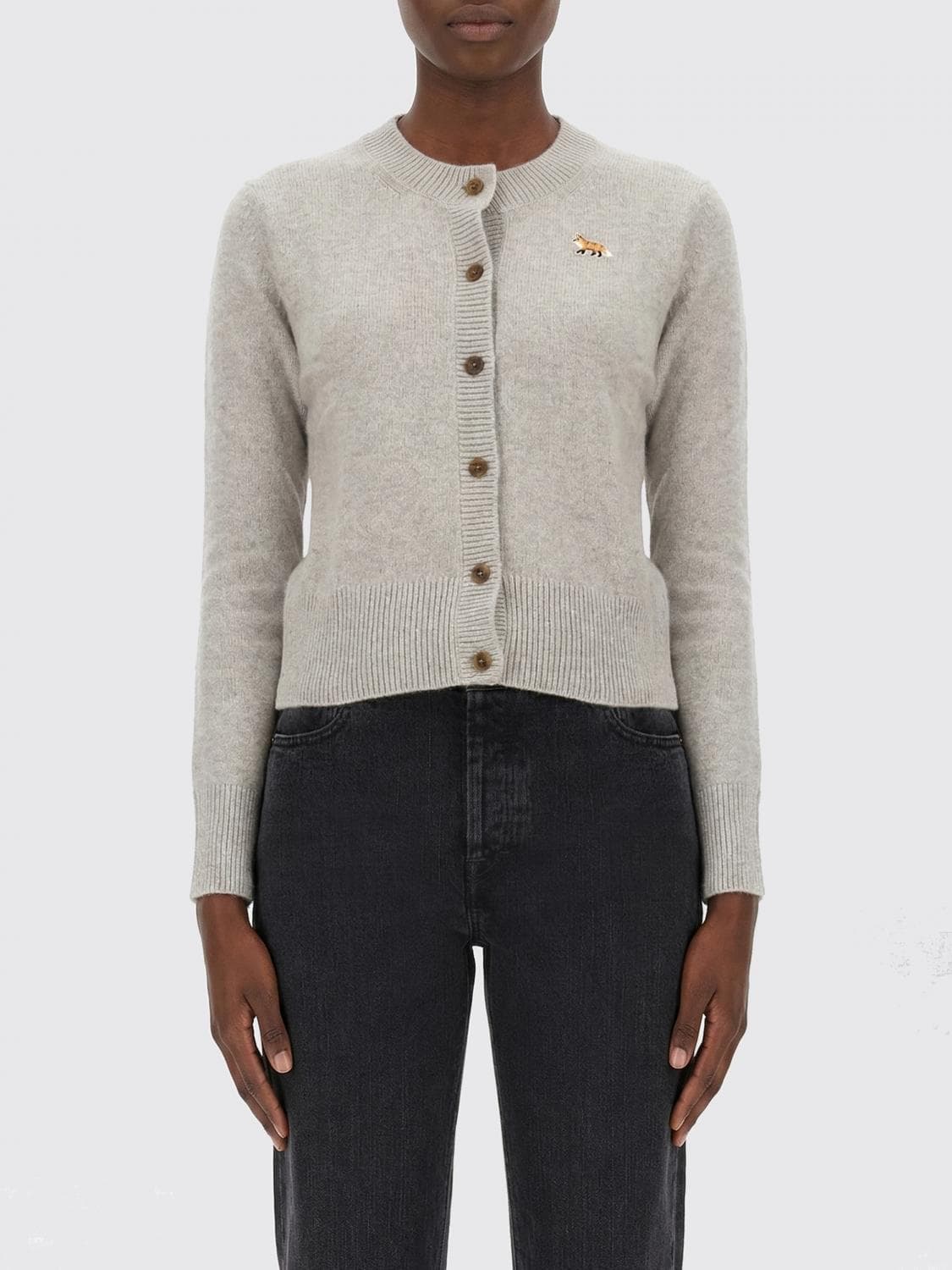 Maison Kitsuné Crew Neck Cardigan