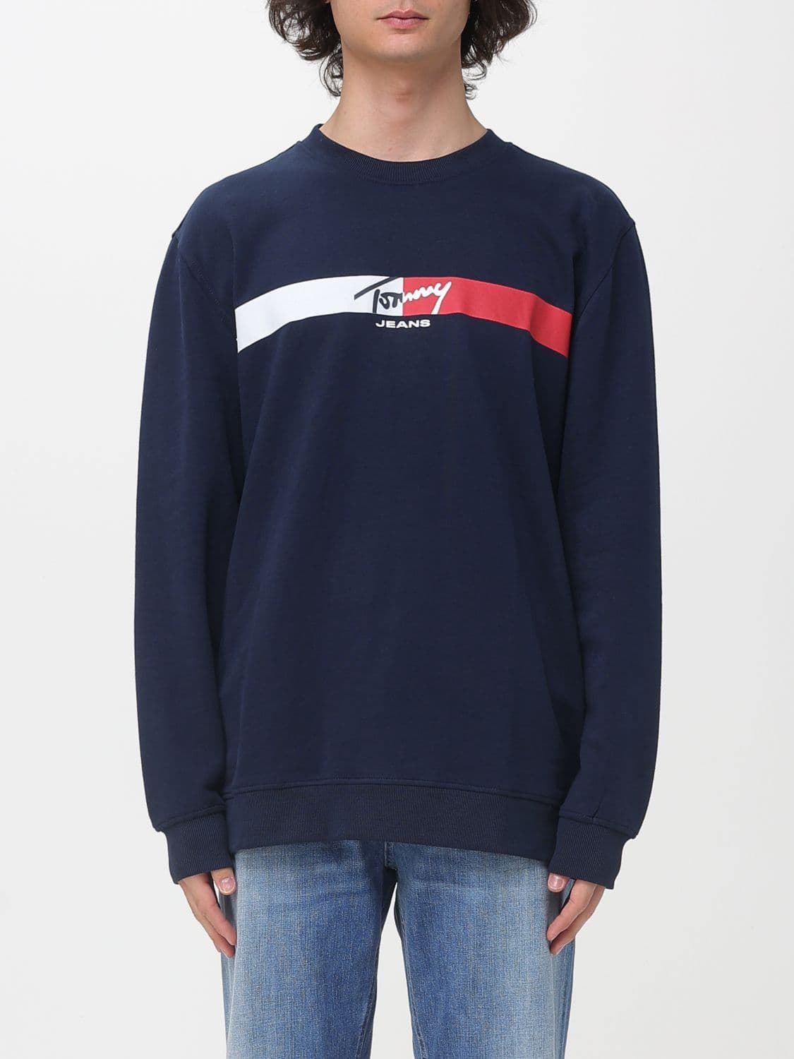 Tommy Jeans Relaxed Cotton Sweatshirt with Logo