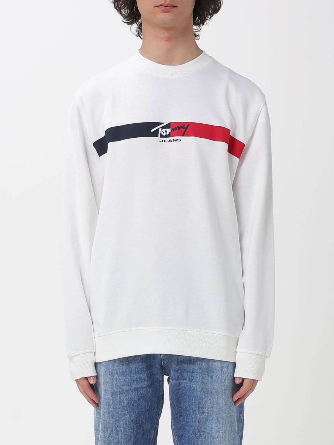 Tommy Jeans Relaxed Cotton Sweatshirt with Logo