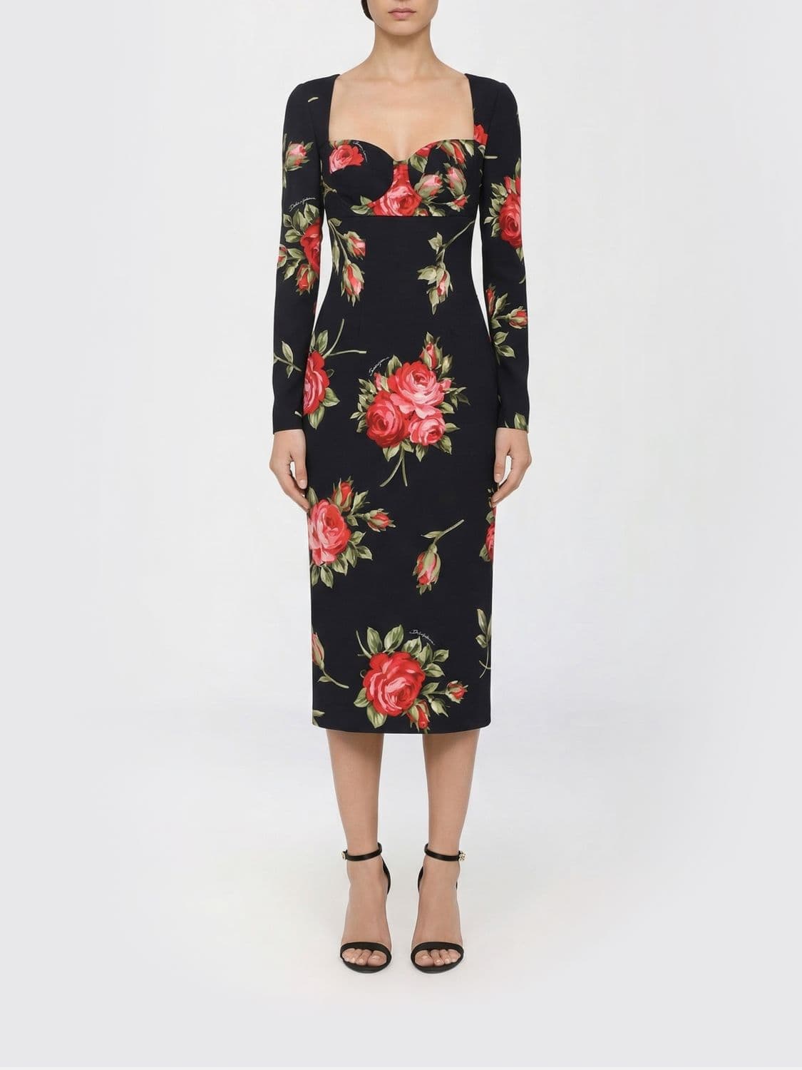 Dolce & Gabbana Bouquet Print Sheath Dress