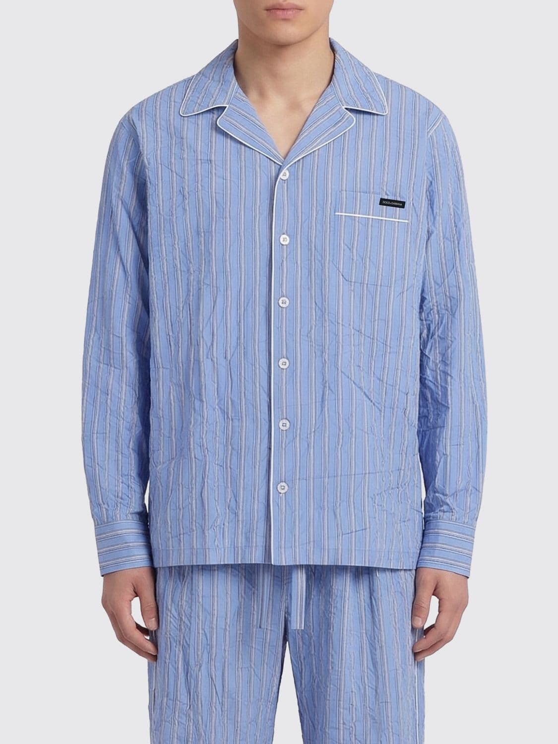 Dolce & Gabbana Striped Silk Blend Shirt