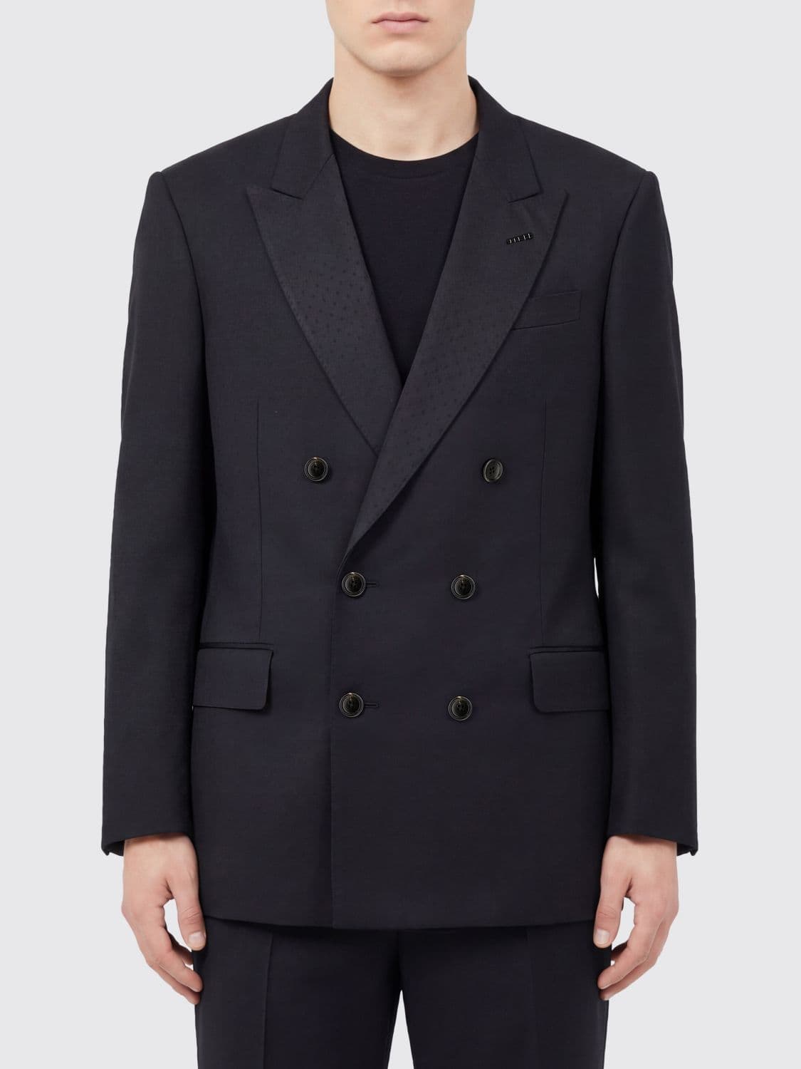 Tom Ford Viscose and Silk Double-Breasted Blazer