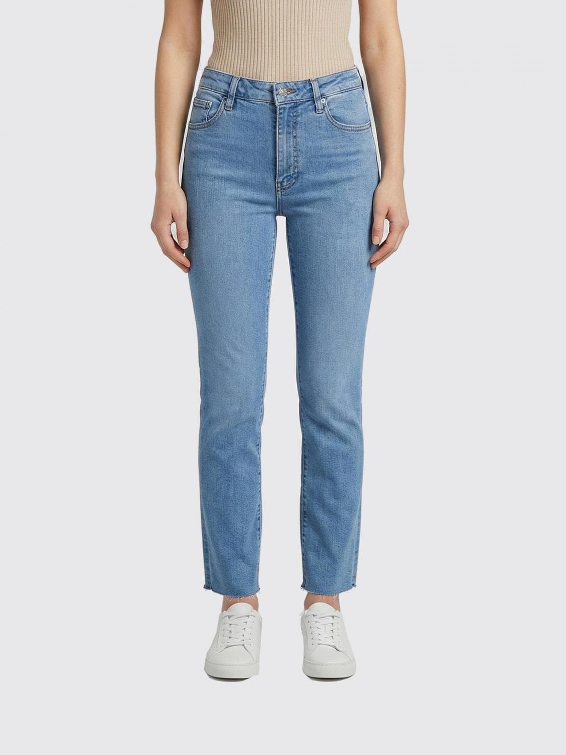 Frame Cropped Fit Denim Jeans