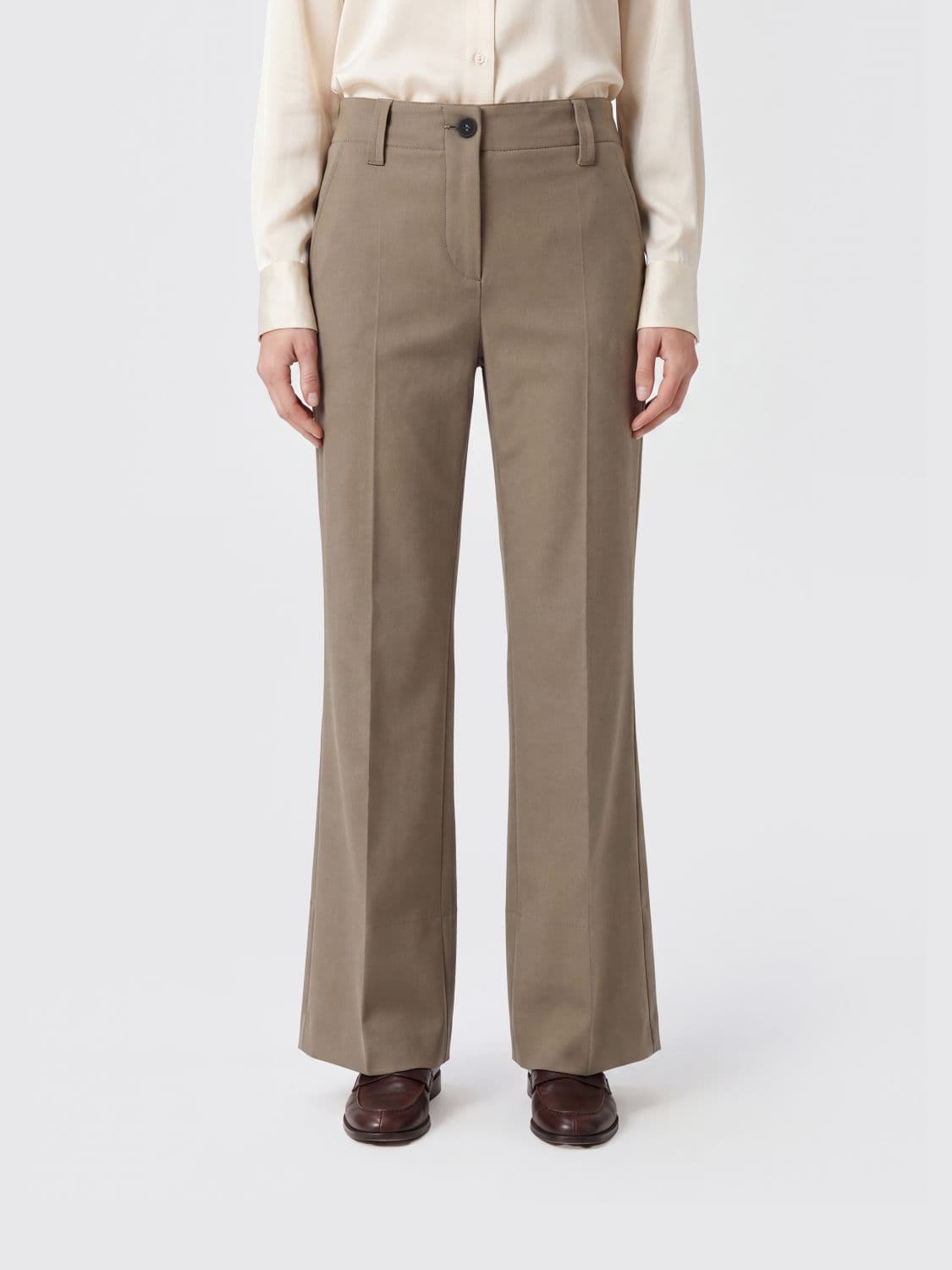 Brunello Cucinelli Straight Cotton Trousers