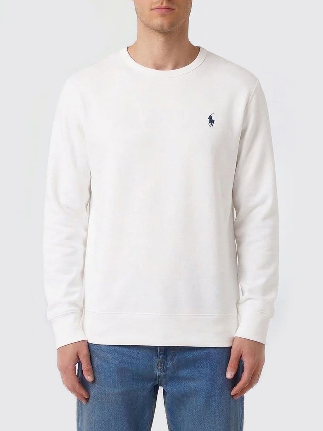 Polo Ralph Lauren Cotton Blend Crewneck Sweatshirt with Logo