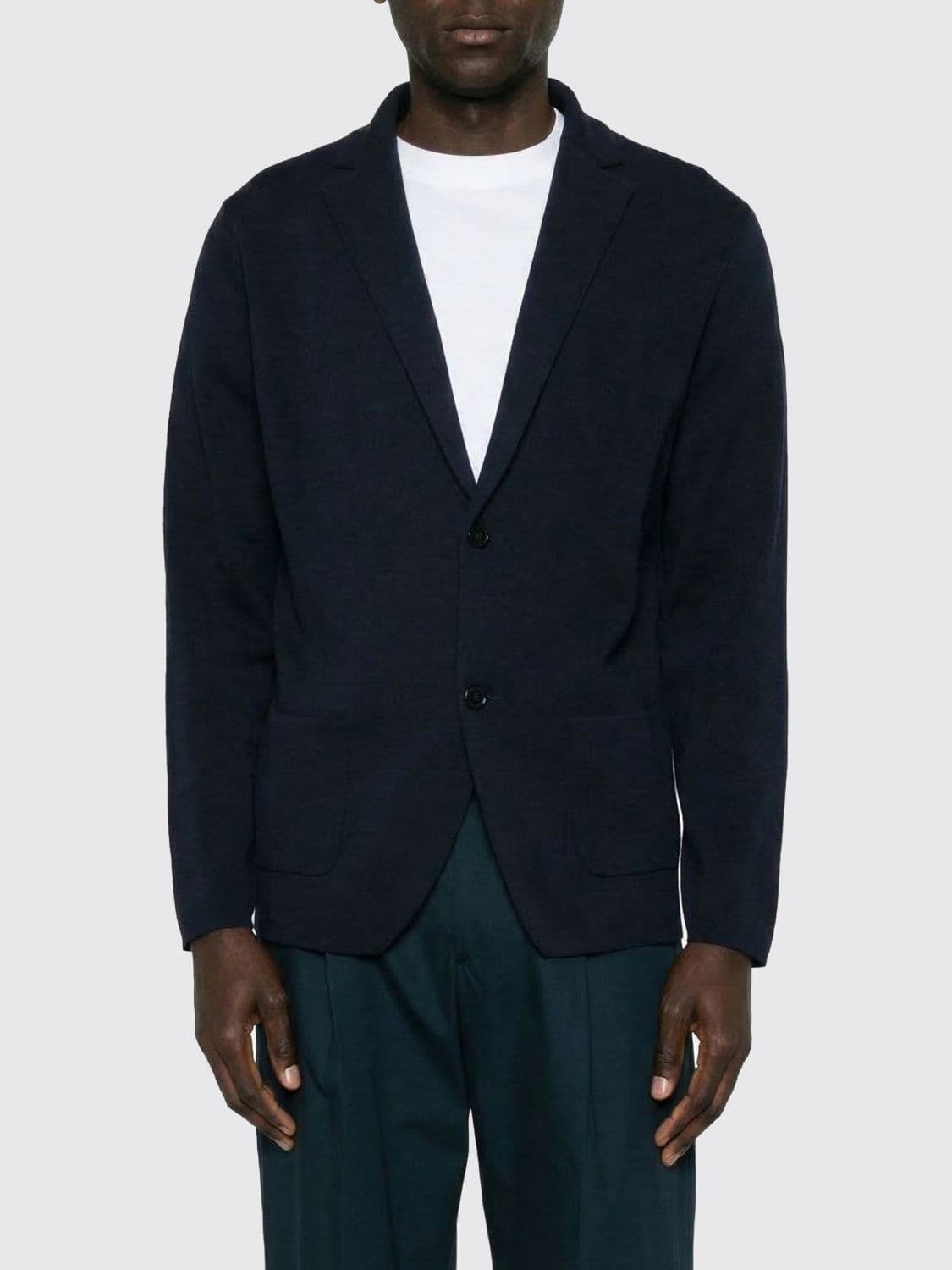 Lardini Linen Single-Breasted Blazer · L