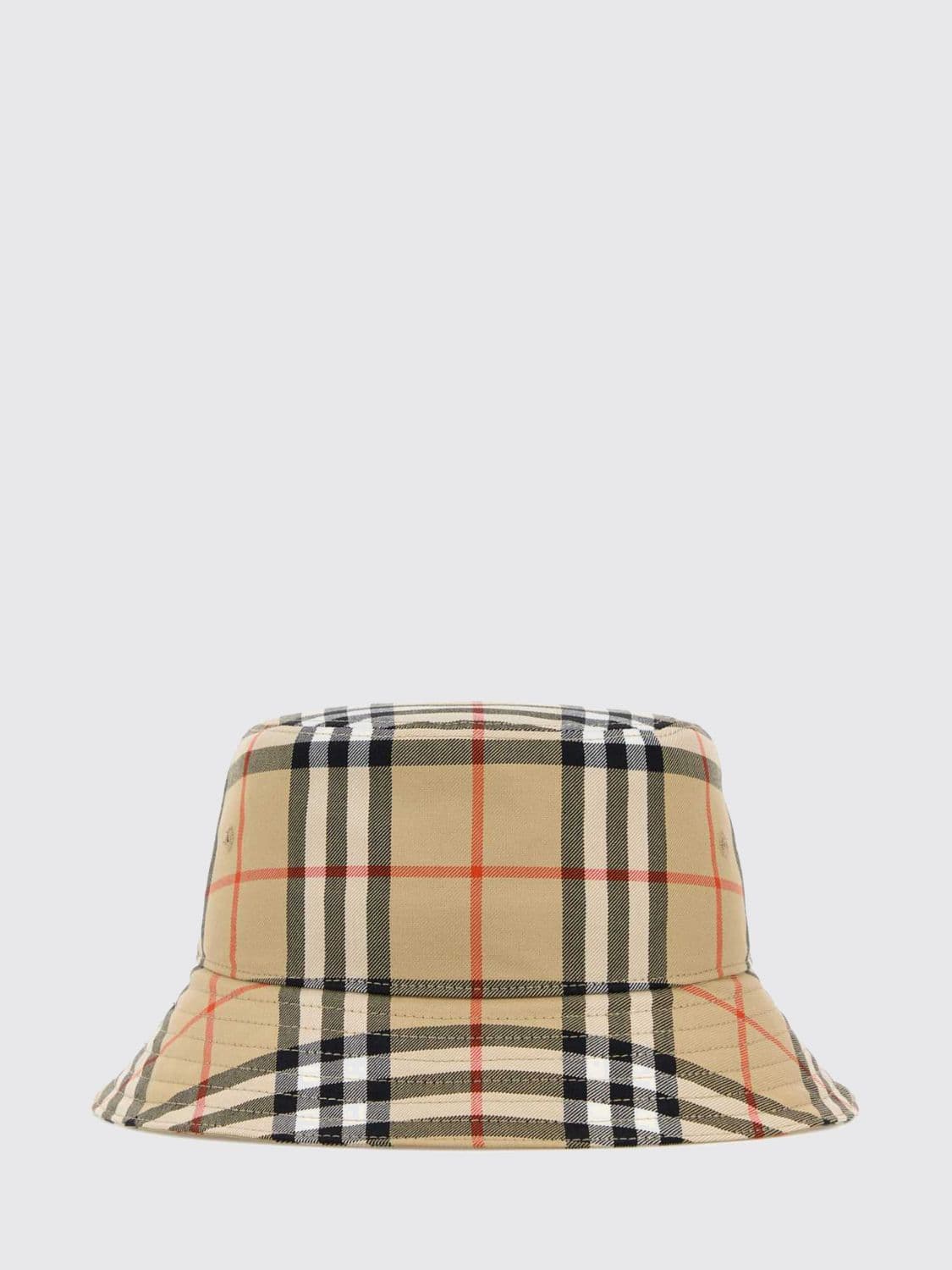 Burberry Cotton Hat Vintage Check Print
