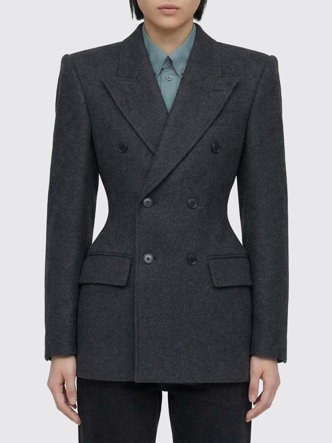 Balenciaga Cashmere Double-Breasted Blazer