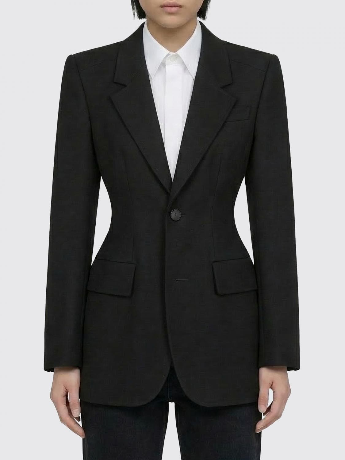Balenciaga Single-Breasted Wool Jacket