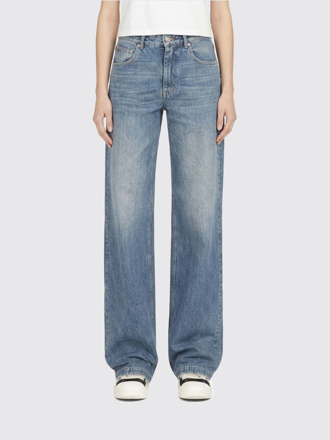 Rick Owens Drkshdw Straight Jeans in Cotton Denim