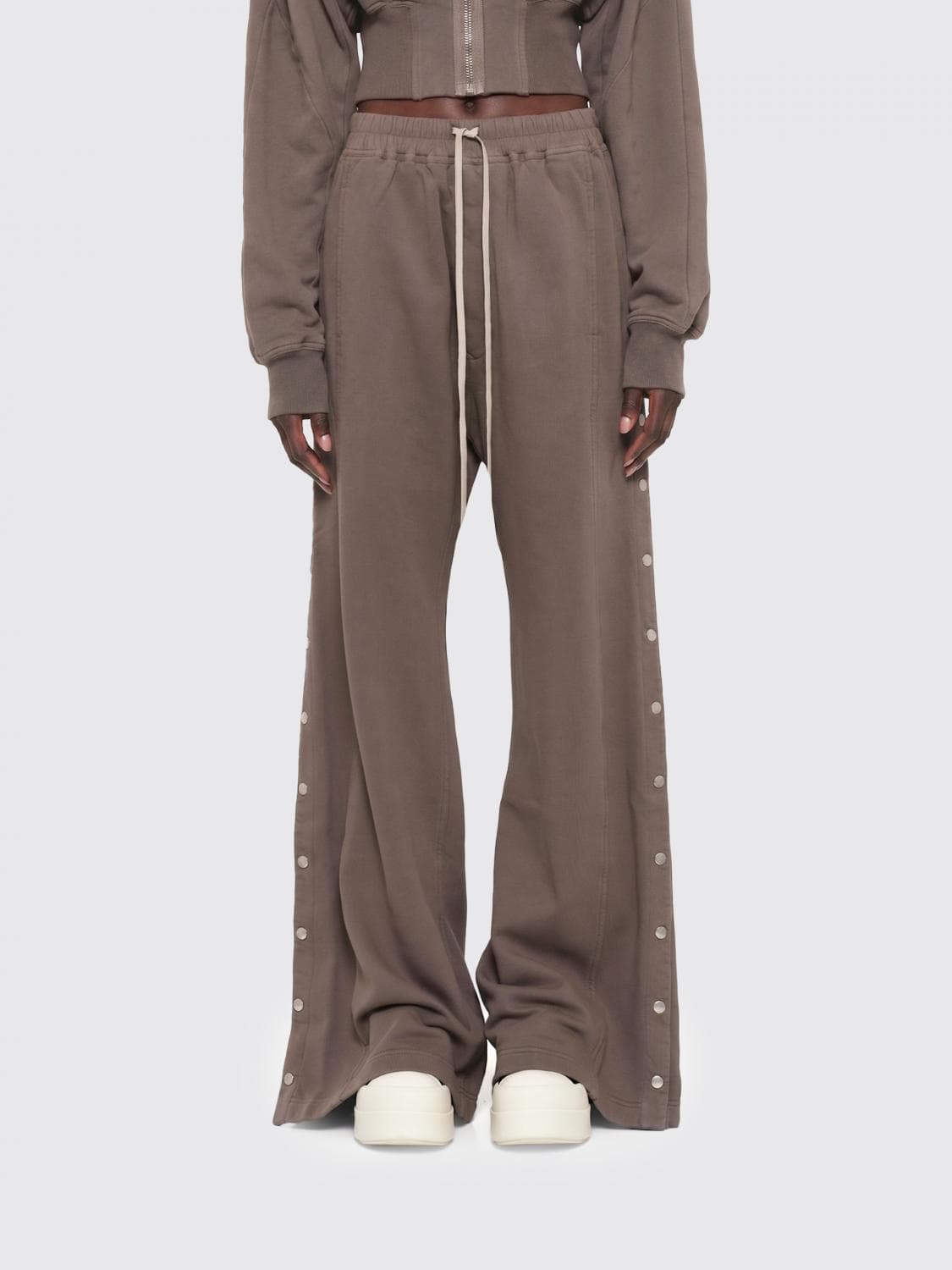 Rick Owens Drkshdw Wide Leg Cotton Trousers
