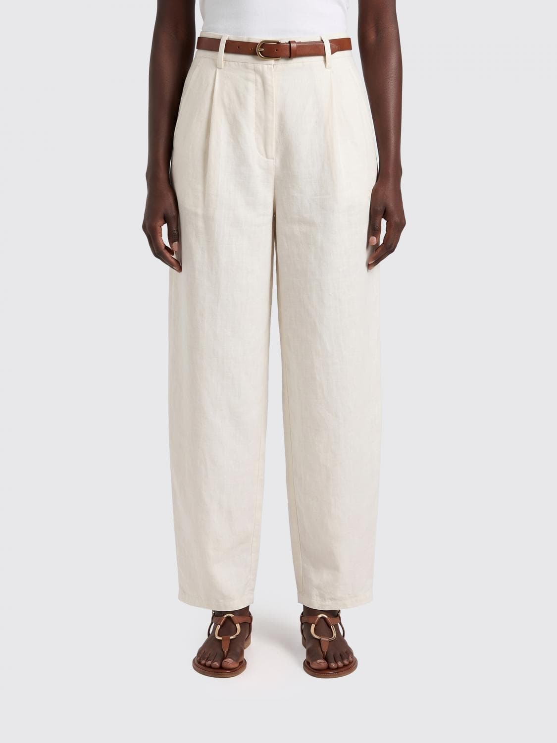 Alysi Barrel Fit Silk Trousers · 44
