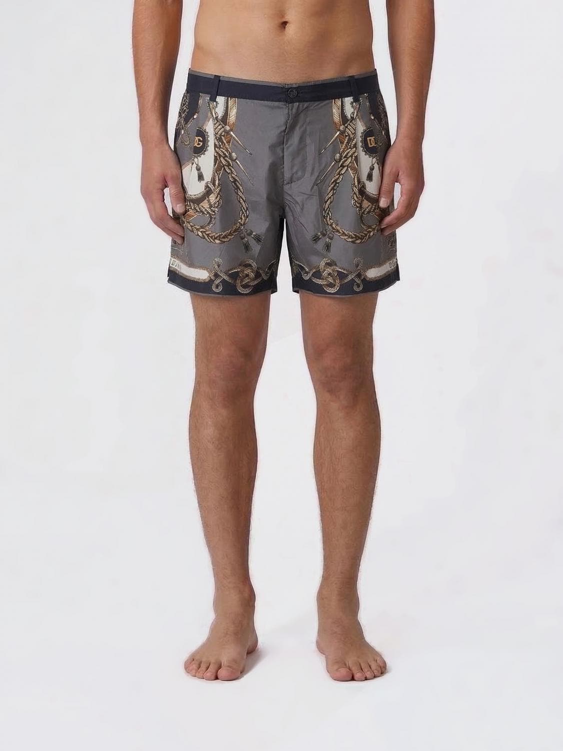 Dolce & Gabbana Printed Nylon Swimsuit