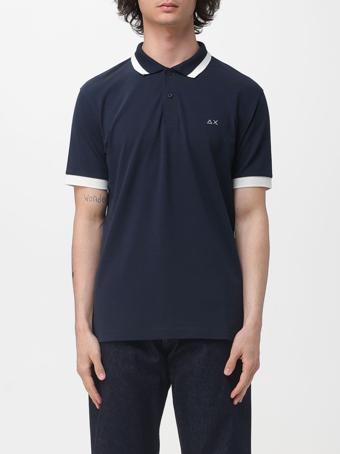 Sun68 Cotton Logo Polo Shirt
