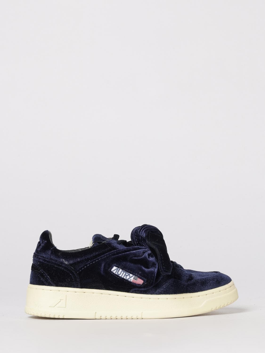 Autry Medalist Platform Low Velvet Sneakers