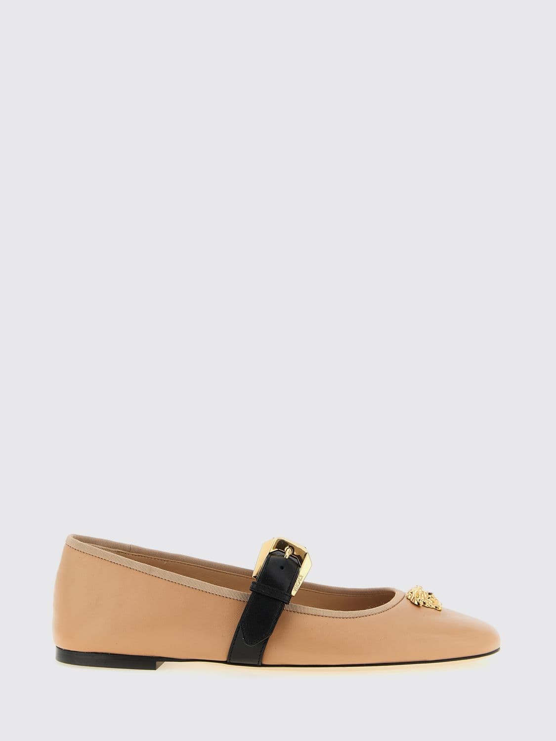 Versace Nappa Ballerina Flats