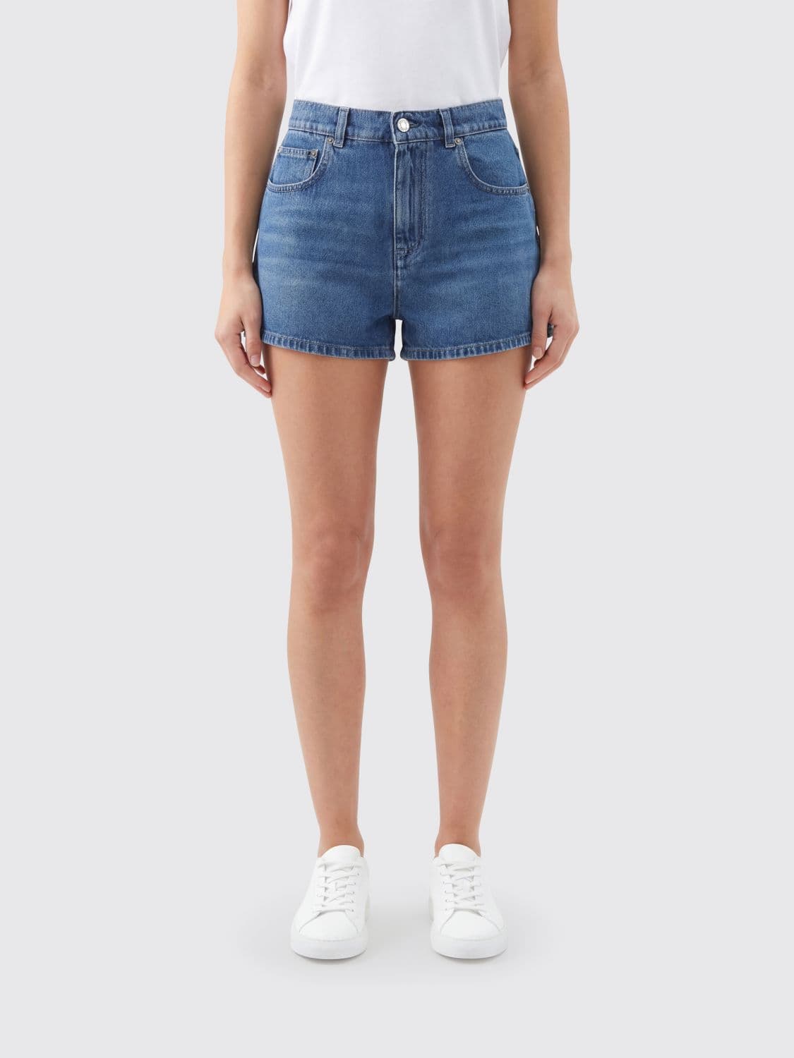 Moschino Couture Cotton Denim Shorts