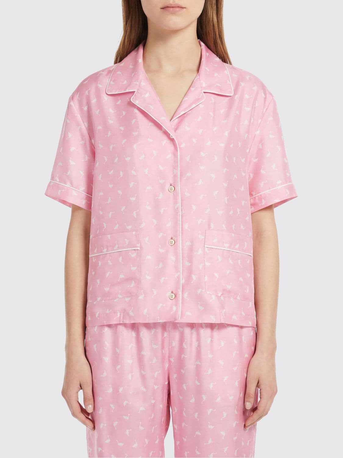 Moschino Couture Printed Silk Shirt