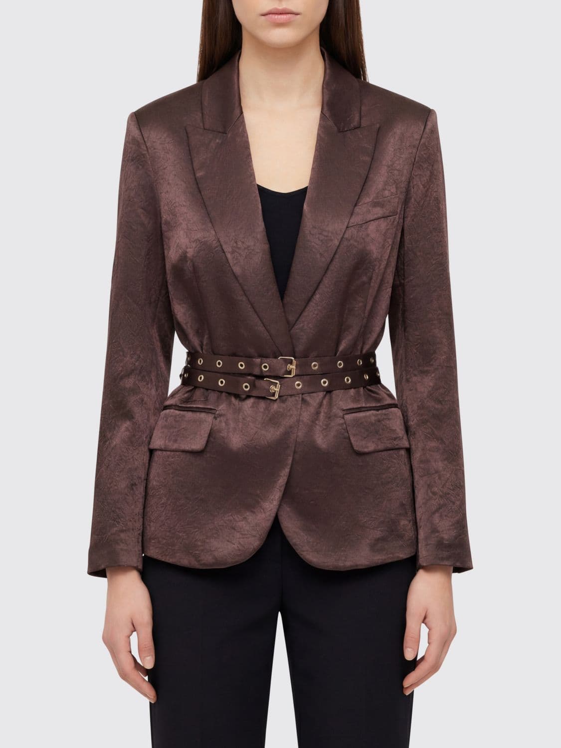 Liu Jo Polyester Blazer With Belt