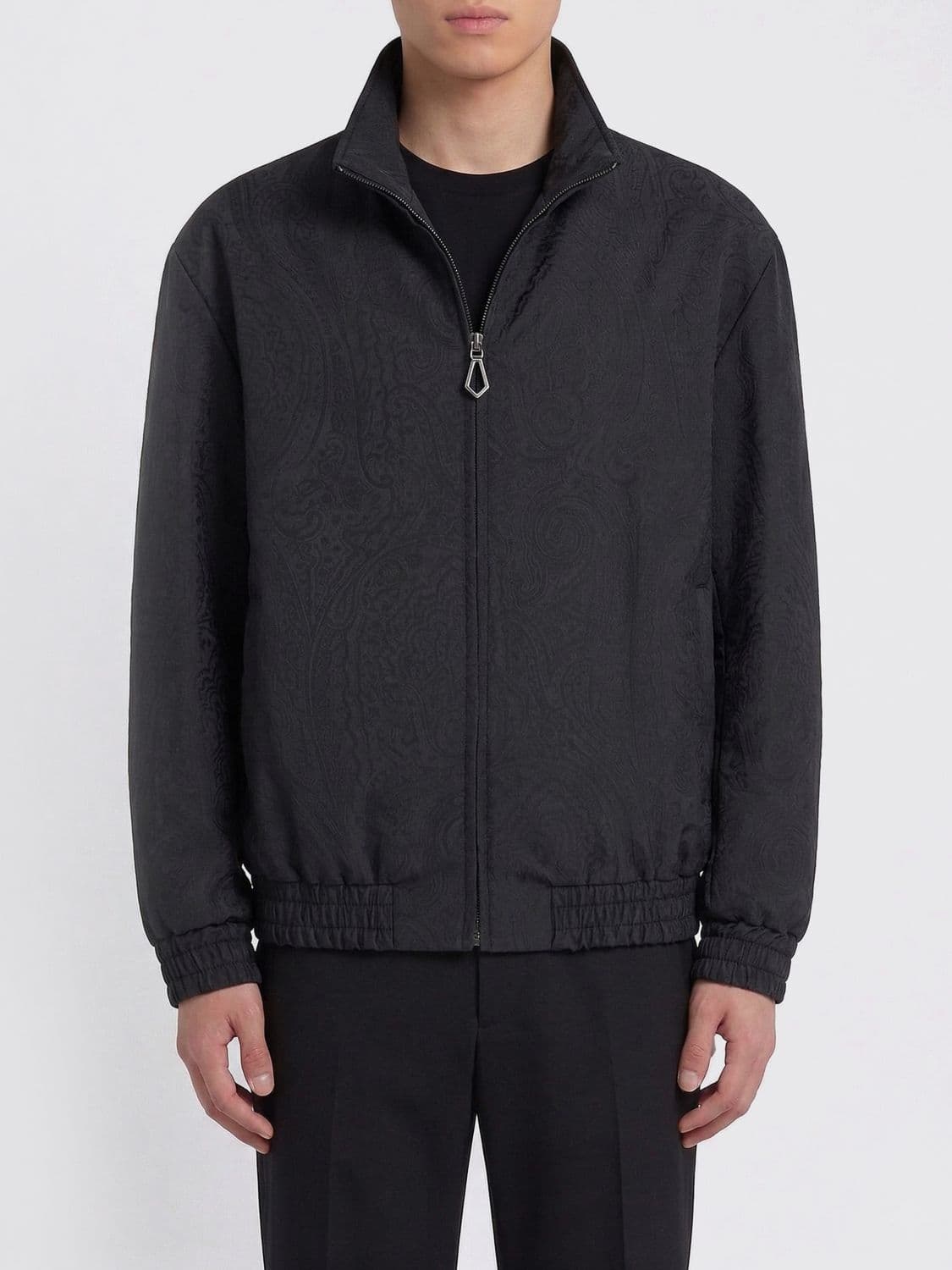 Etro Paisley Pattern Nylon Bomber Jacket