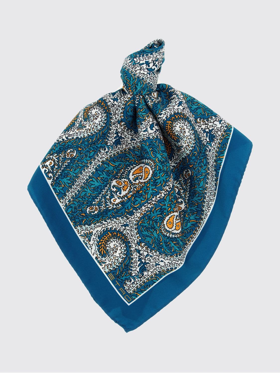 Etro Paisley Print Silk Scarf