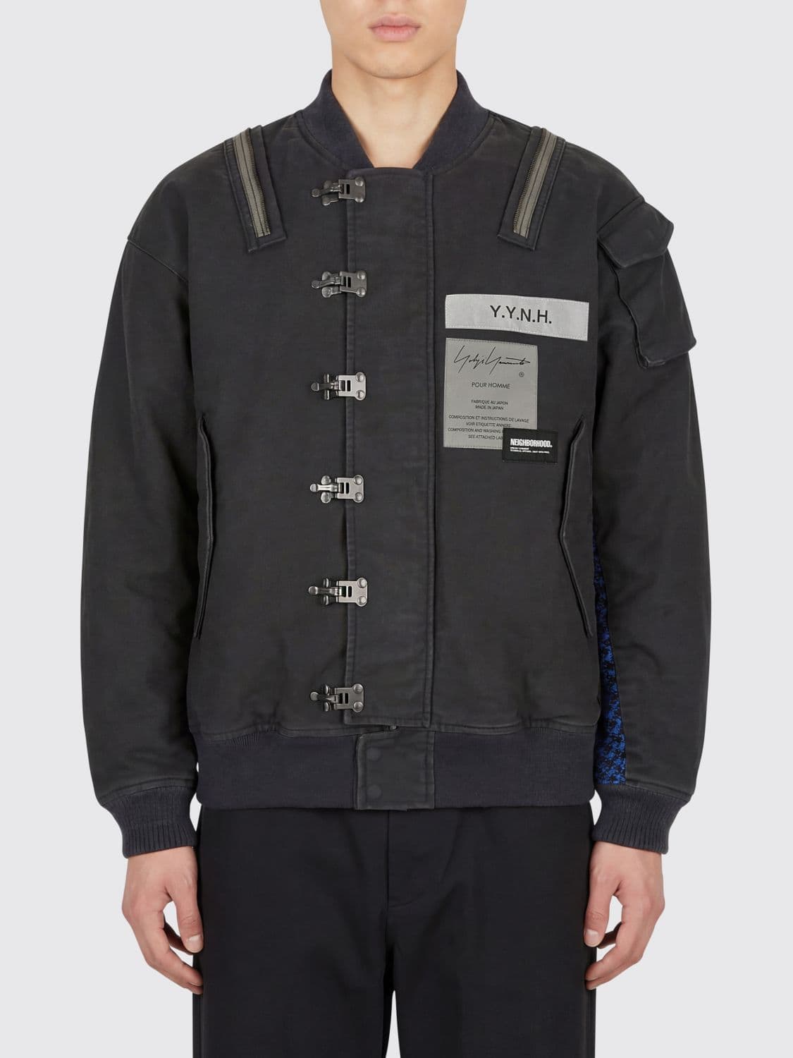 Yohji Yamamoto Printed Cotton Bomber Jacket
