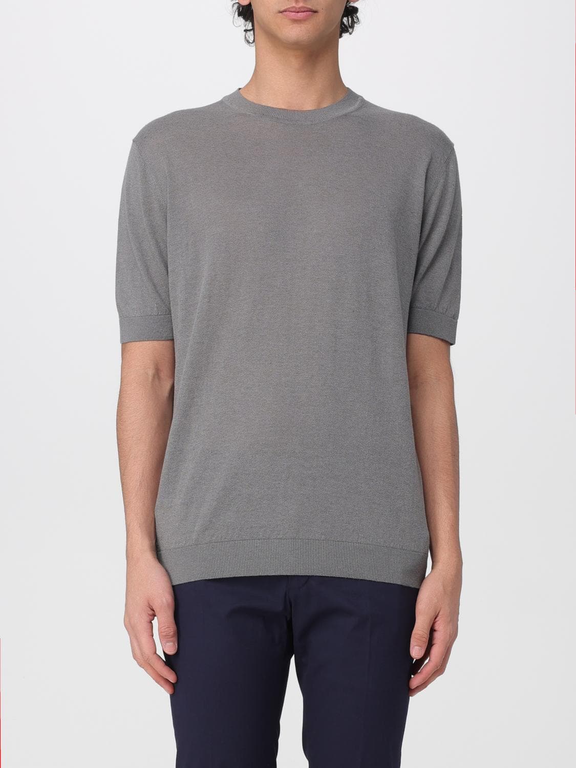 Zanone Linen and Cotton Crew Neck Pullover
