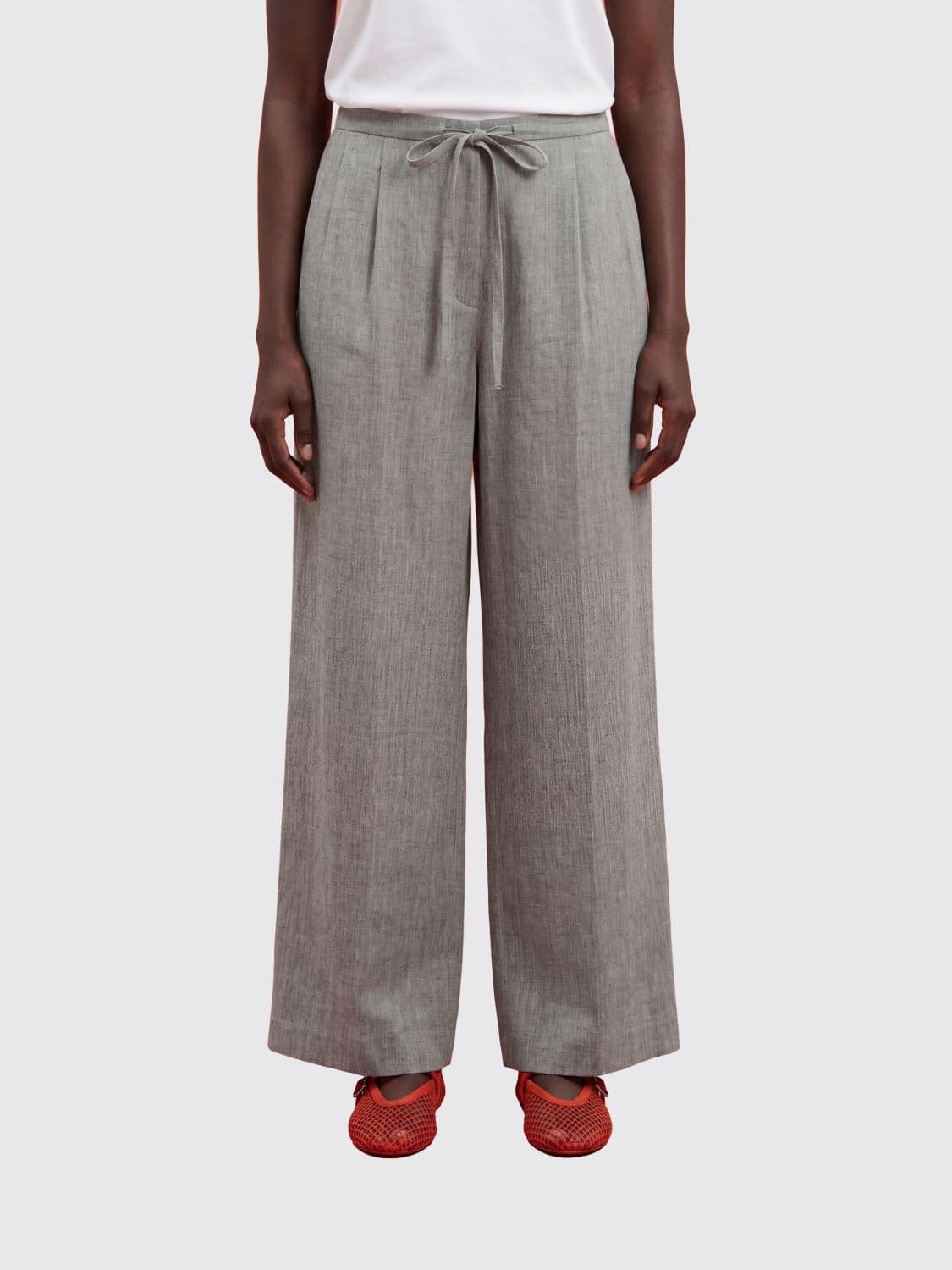 Loulou De Saison Linen and Cotton Trousers