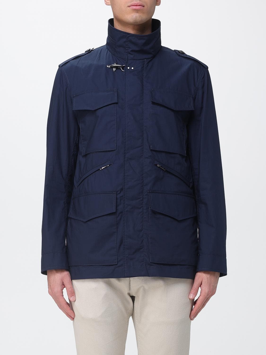 Fay Cotton Jacket with Hook