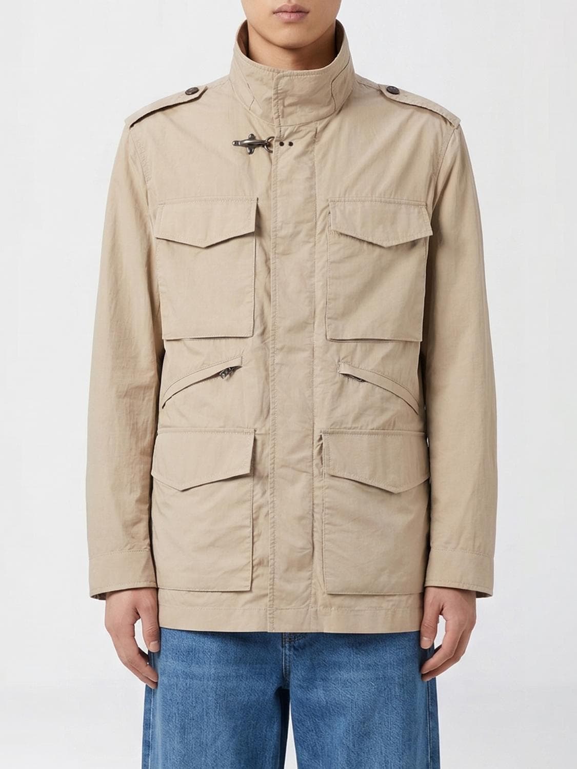 Fay Cotton Jacket with Hook