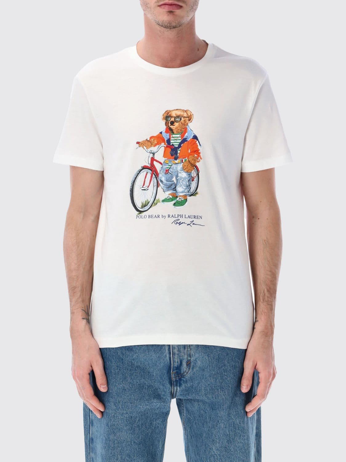 Polo Ralph Lauren Cotton T-shirt with Bear Print