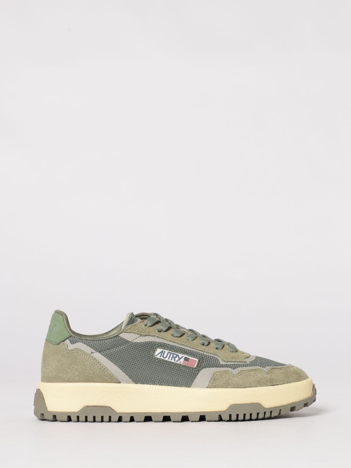Autry Wilpace Low Sneakers in Suede and Mesh