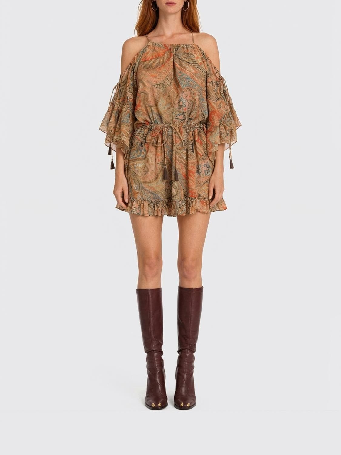 Etro Cotton Mini Dress with Paisley Print · 42