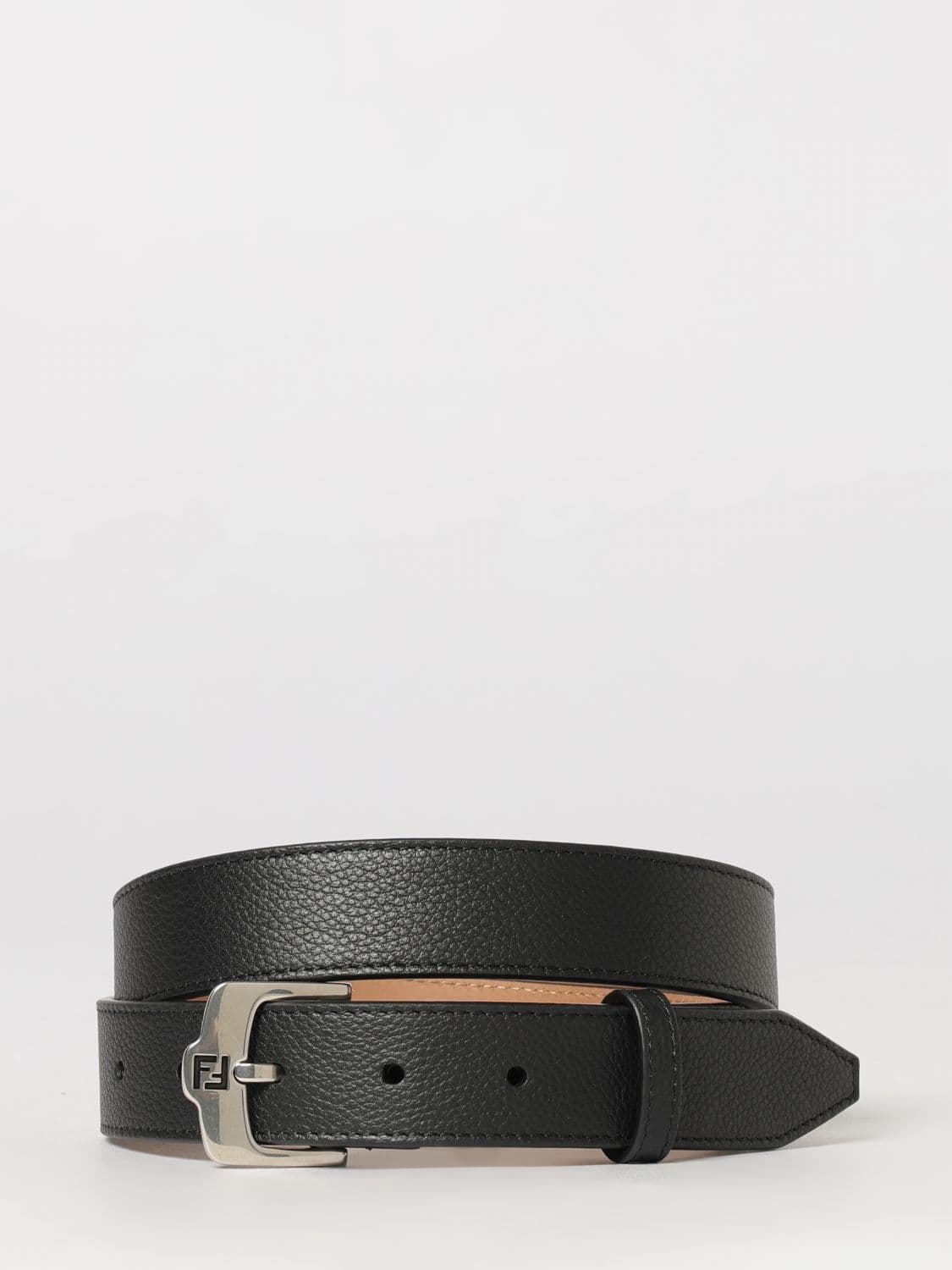 Fendi Grained Leather FF Belt
