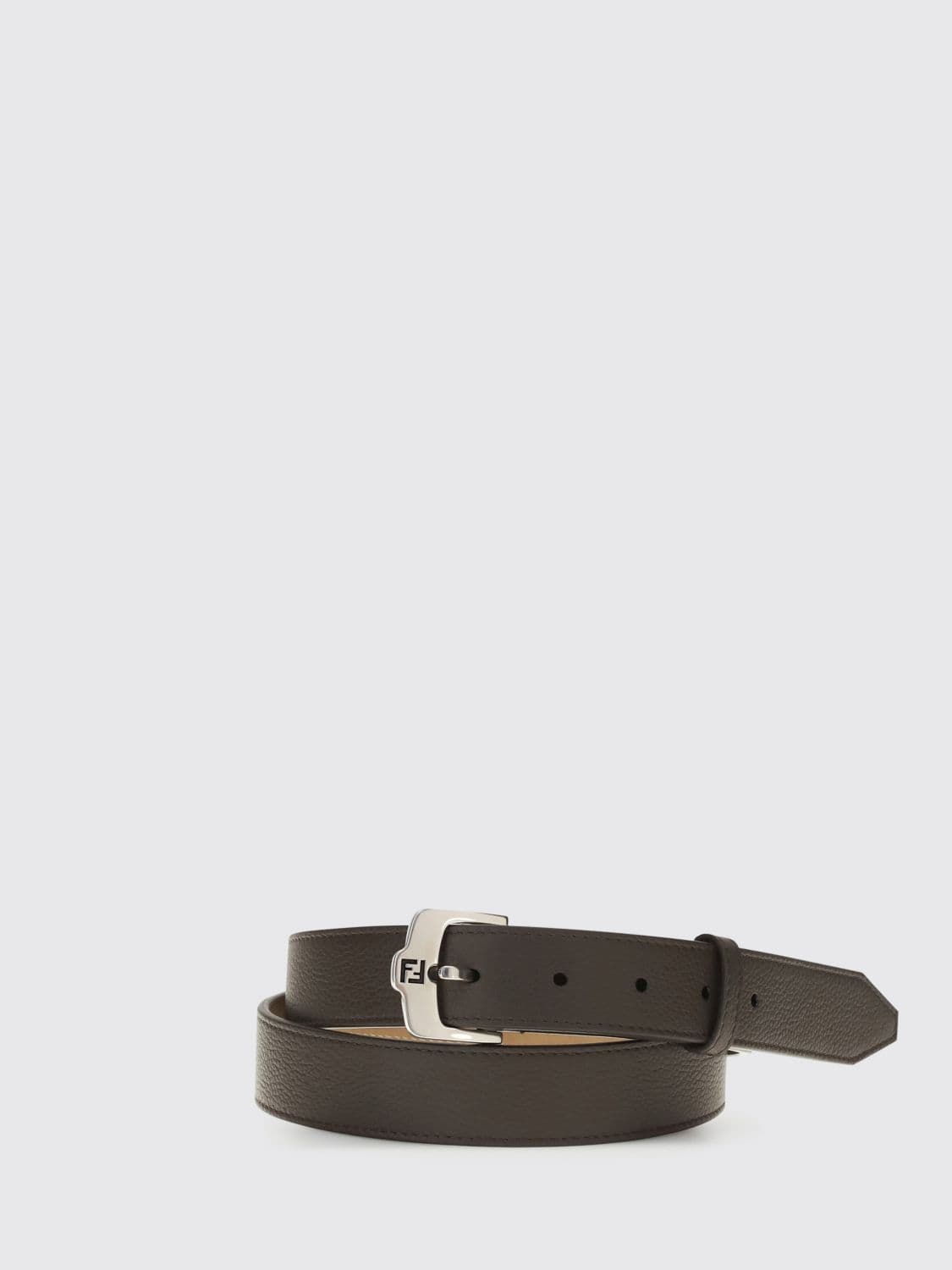 Fendi Grained Leather FF Belt