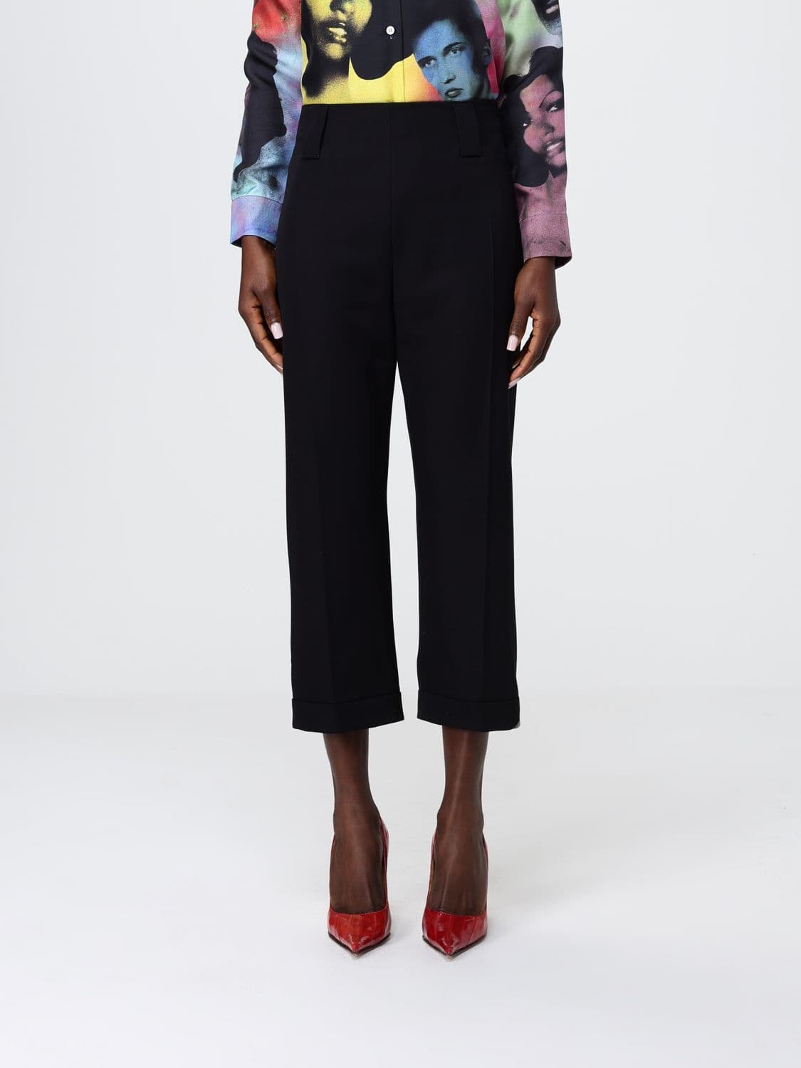 Versace Viscose Cropped Fit Trousers · 42