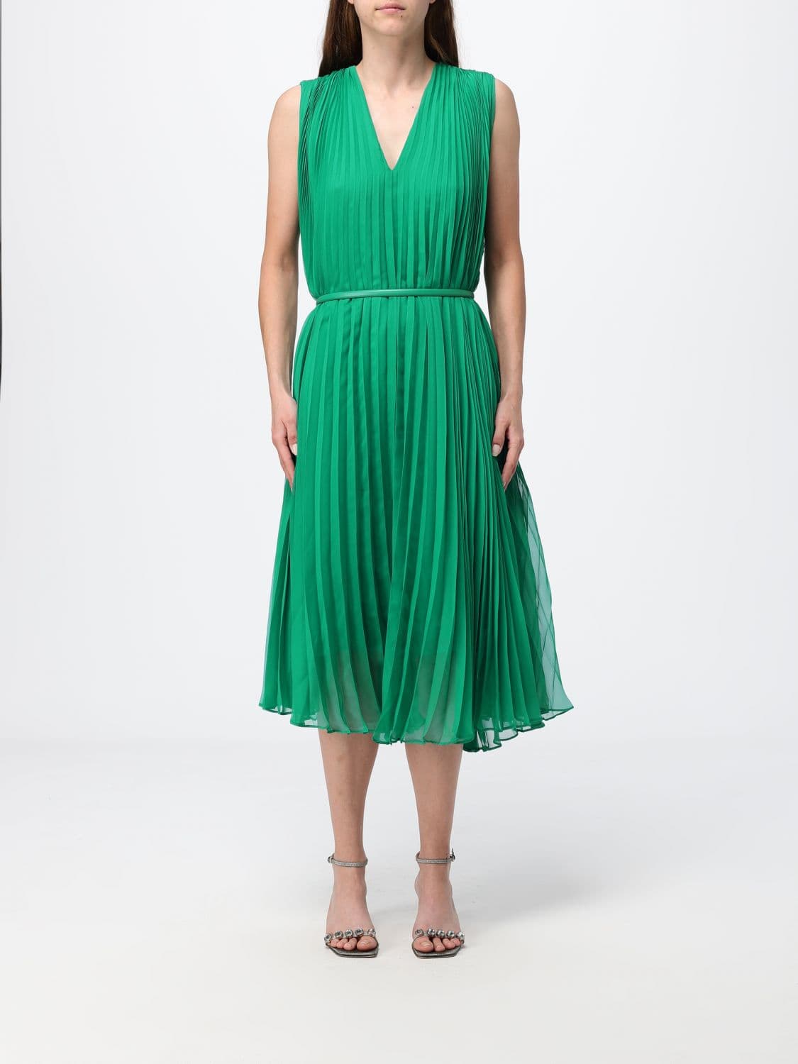 Max Mara Pleated Dress with Belt