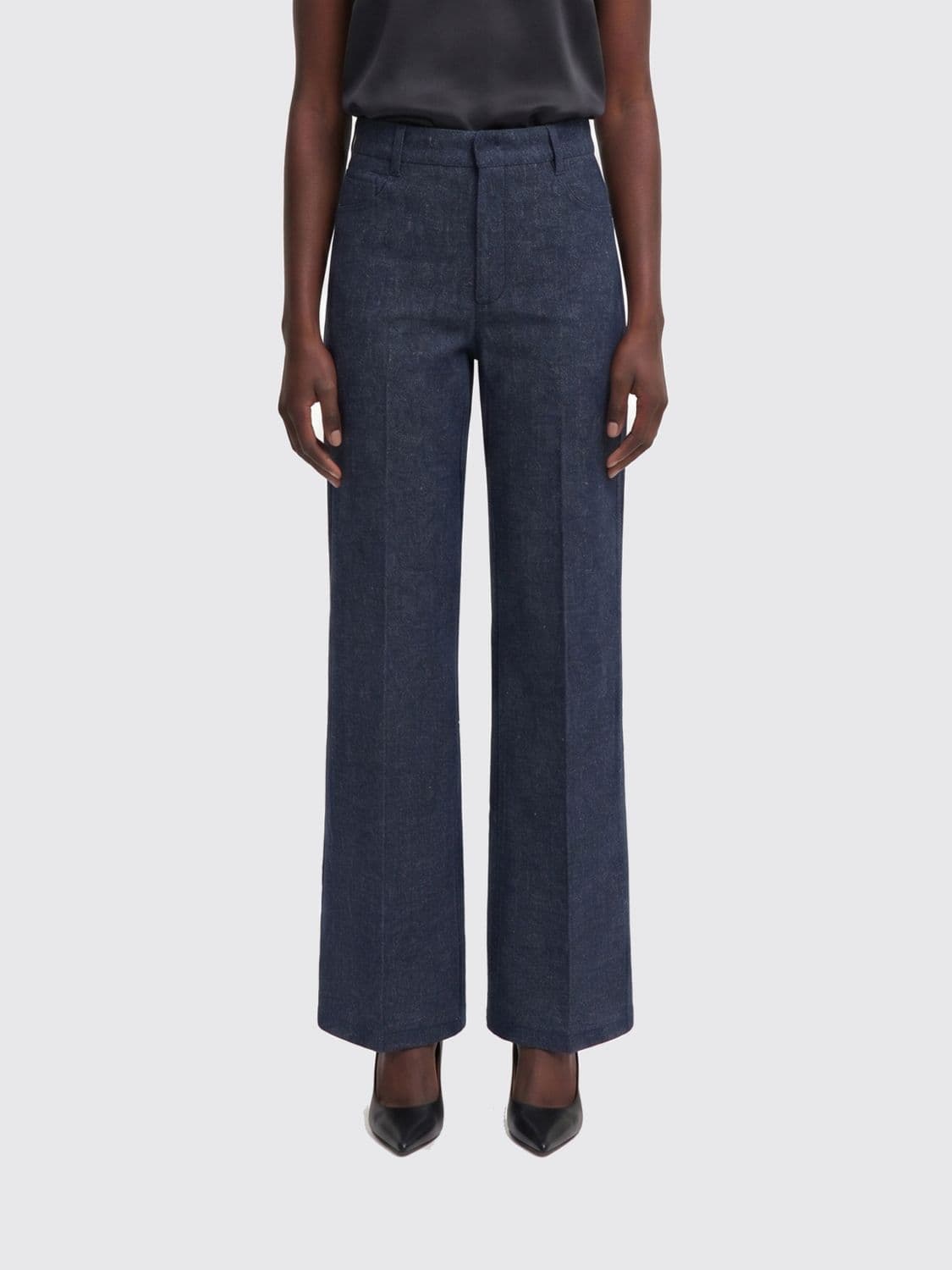 's Max Mara Cotton Straight Trousers