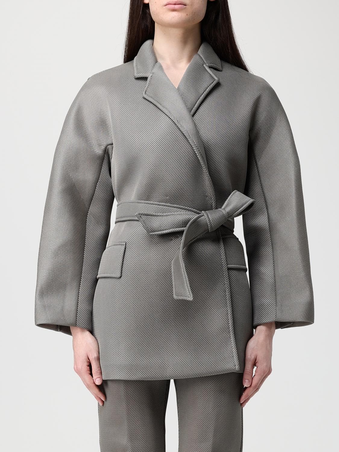 Max Mara Structured Polyester Robe Jacket