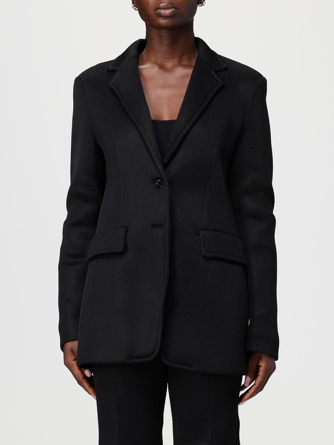 Max Mara Structured Single-Breasted Polyester Blazer