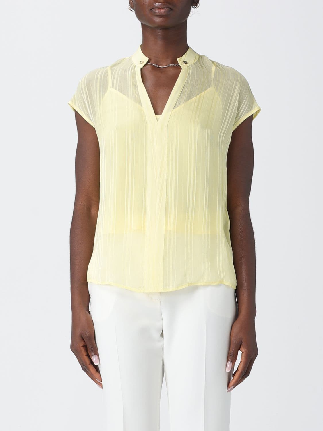 Liu Jo Viscose Blouse with Jewel Detail
