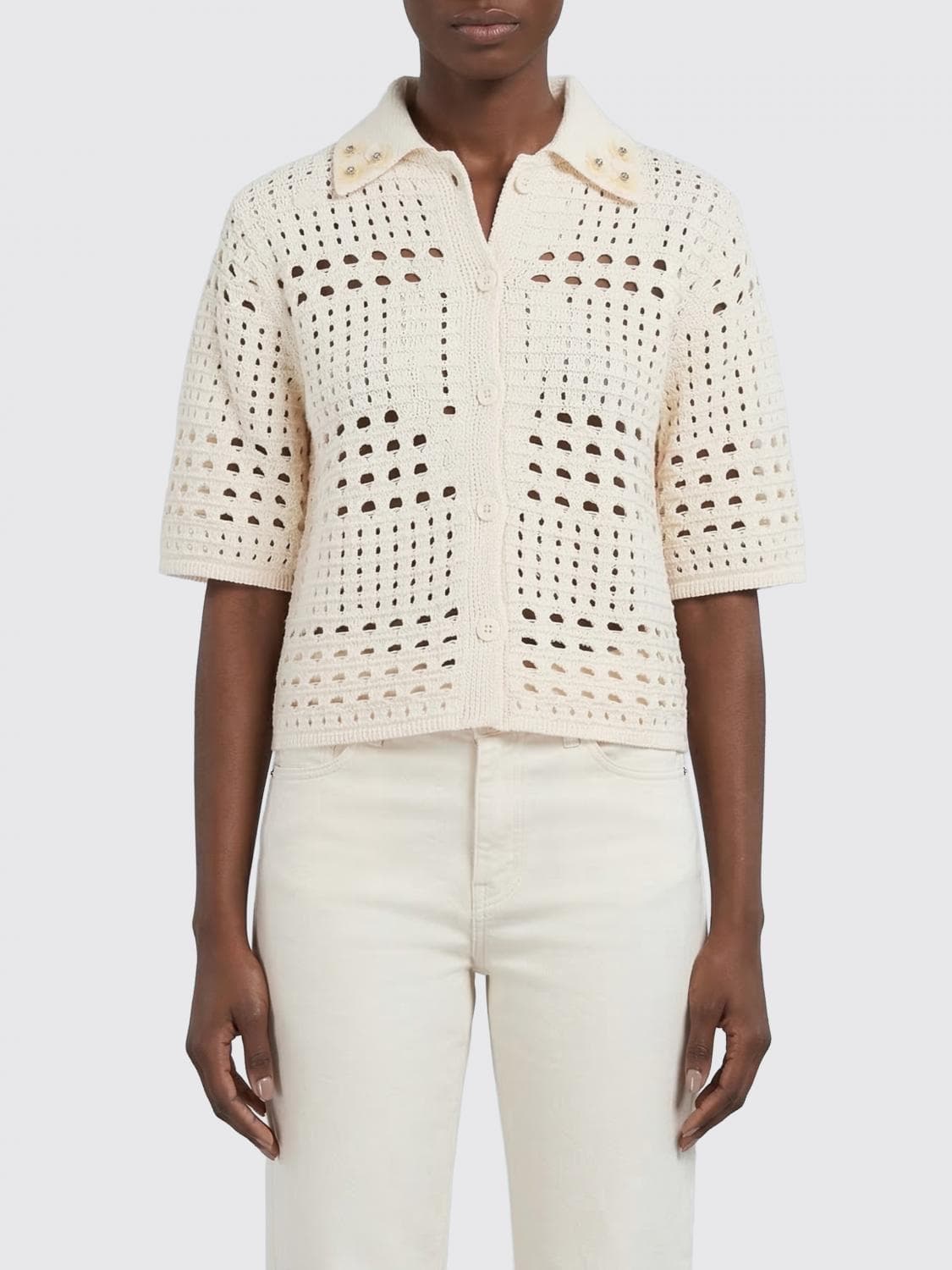 Liu Jo Crochet Cotton Cardigan
