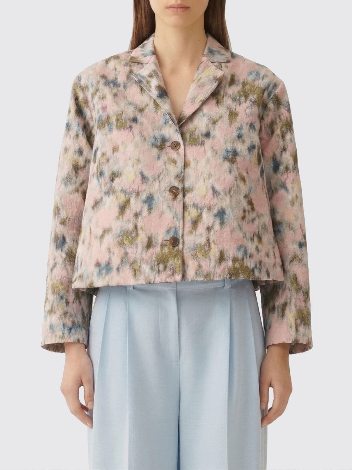 Fabiana Filippi Floral Polyester Blazer · 40