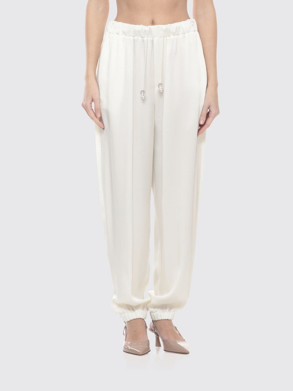 Fabiana Filippi Viscose Blend Slim Fit Trousers