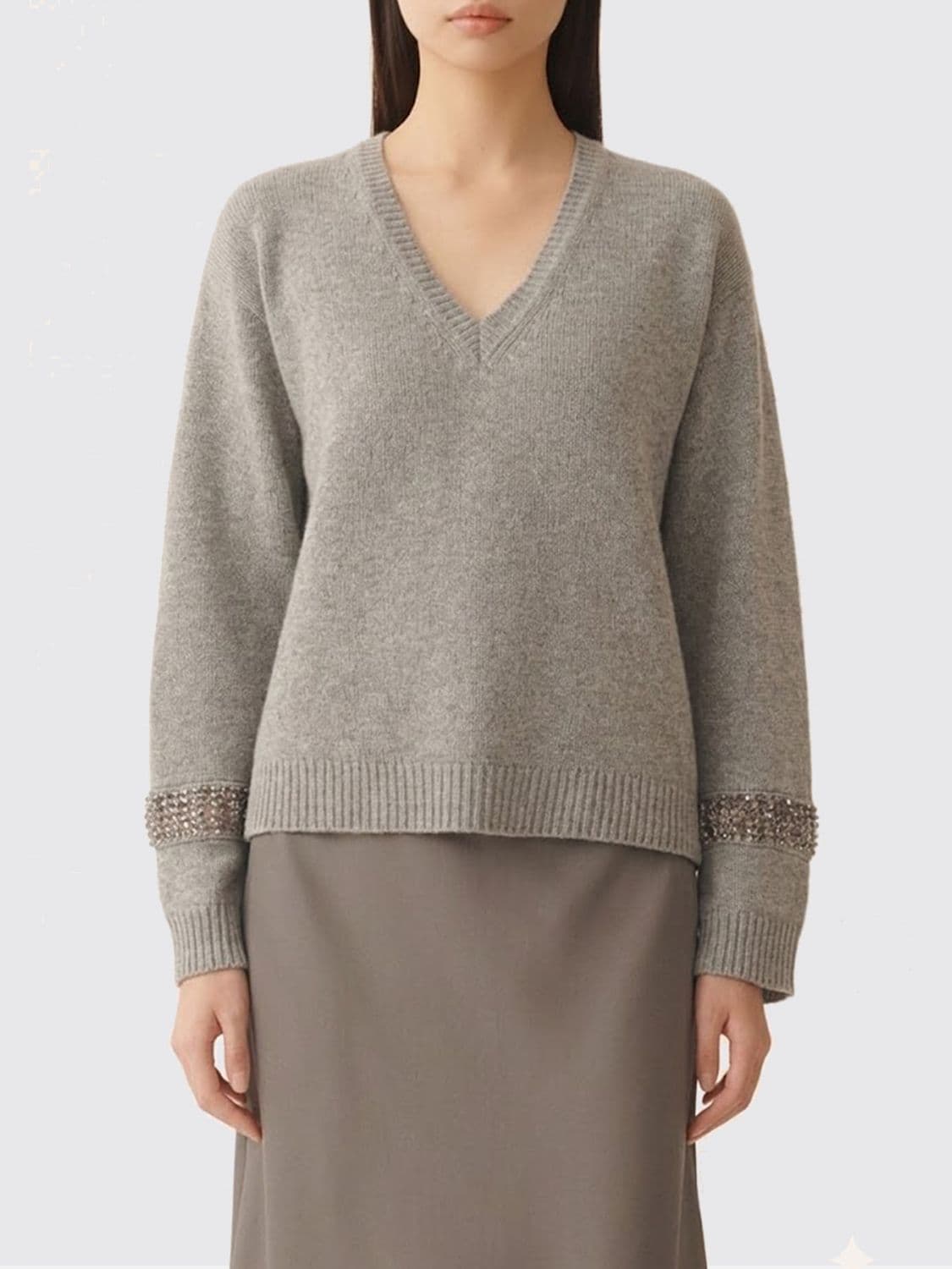 Fabiana Filippi Virgin Wool and Cashmere Pullover · 40