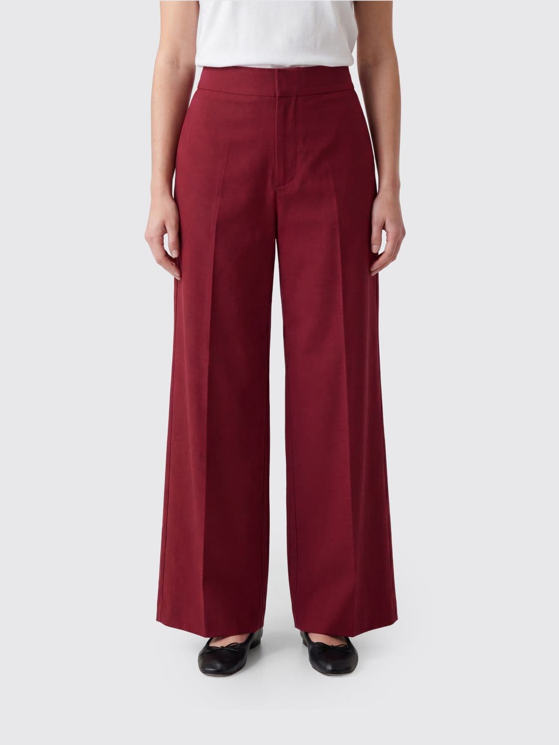 Sa Su Phi Cotton Blend Palazzo Trousers