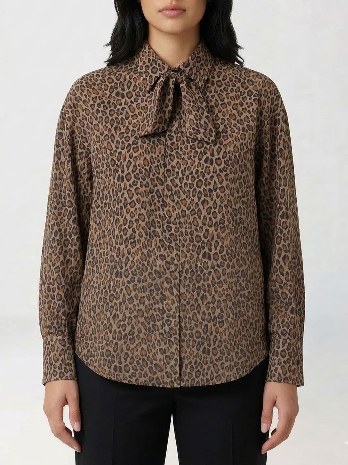 Sa Su Phi Silk Shirt with Animal Print